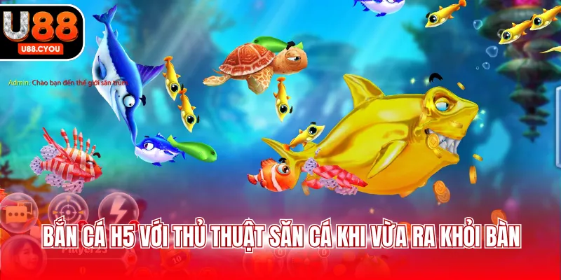 Bắn cá H5 với thủ thuật săn cá khi vừa ra khỏi bàn